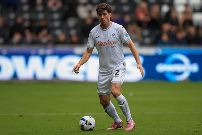 041025 - Swansea City v Leicester City - Sky Bet Championship - Josh Key of Swansea City