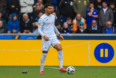 041025 - Swansea City v Leicester City - Sky Bet Championship - Ben Cabango of Swansea City