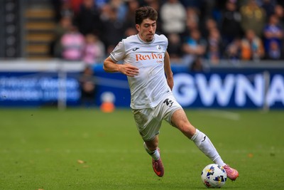 041025 - Swansea City v Leicester City - Sky Bet Championship - Josh Key of Swansea City