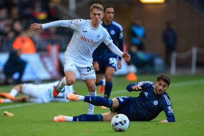 041025 - Swansea City v Leicester City - Sky Bet Championship - Ethan Galbraith of Swansea City