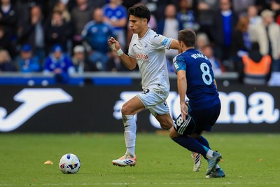 041025 - Swansea City v Leicester City - Sky Bet Championship - Marko Stamenić of Swansea City