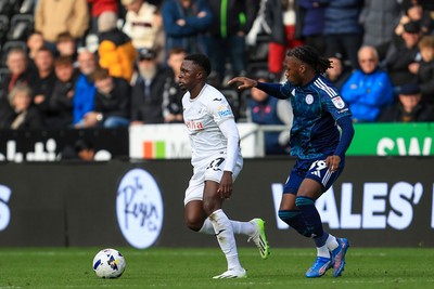 041025 - Swansea City v Leicester City - Sky Bet Championship - Zeidane Inoussa of Swansea City