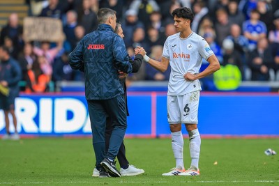 041025 - Swansea City v Leicester City - Sky Bet Championship - Marko Stamenić of Swansea City