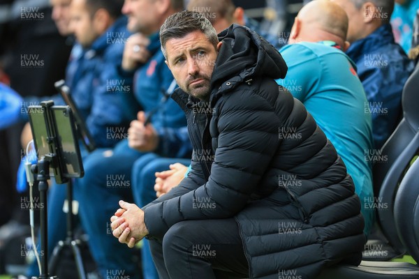 041025 - Swansea City v Leicester City - Sky Bet Championship - Swansea City Manager Alan Sheehan 
