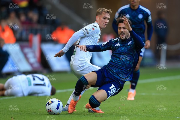 041025 - Swansea City v Leicester City - Sky Bet Championship - Ethan Galbraith of Swansea City 