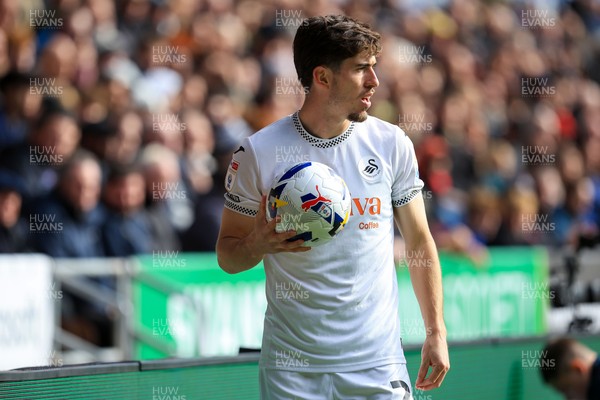 041025 - Swansea City v Leicester City - Sky Bet Championship - Josh Key of Swansea City