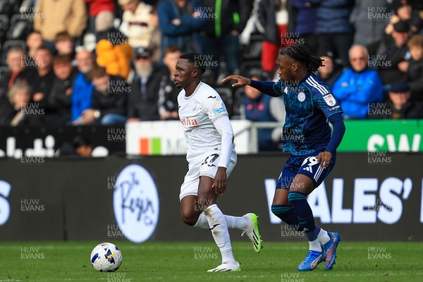 041025 - Swansea City v Leicester City - Sky Bet Championship - Zeidane Inoussa of Swansea City