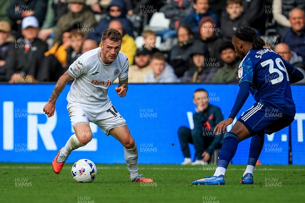 041025 - Swansea City v Leicester City - Sky Bet Championship - Josh Tymon of Swansea City