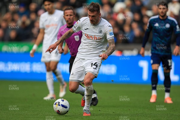 041025 - Swansea City v Leicester City - Sky Bet Championship - Josh Tymon of Swansea City