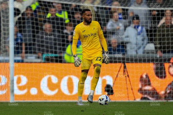 041025 - Swansea City v Leicester City - Sky Bet Championship - Lawrence Vigouroux of Swansea City