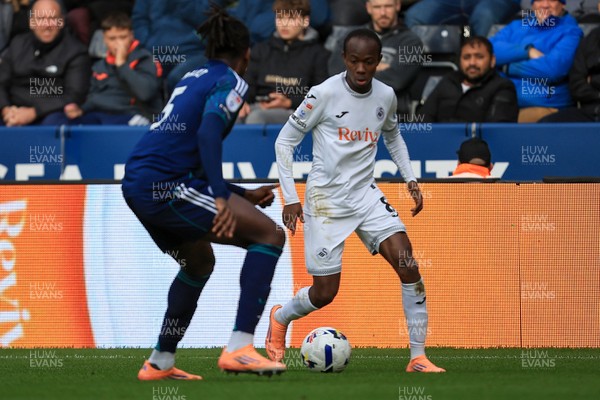 041025 - Swansea City v Leicester City - Sky Bet Championship - Malick Yalcouyé of Swansea City