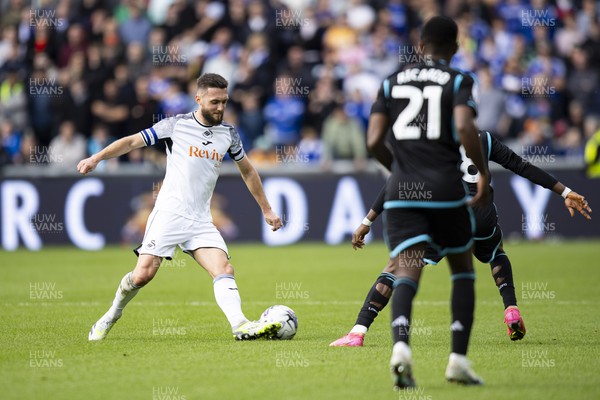 211023 - Swansea City v Leicester City - Sky Bet Championship - Matt Grimes of Swansea City in action