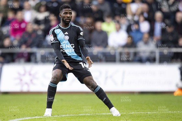 211023 - Swansea City v Leicester City - Sky Bet Championship - Kelechi Iheanacho of Leicester City in action