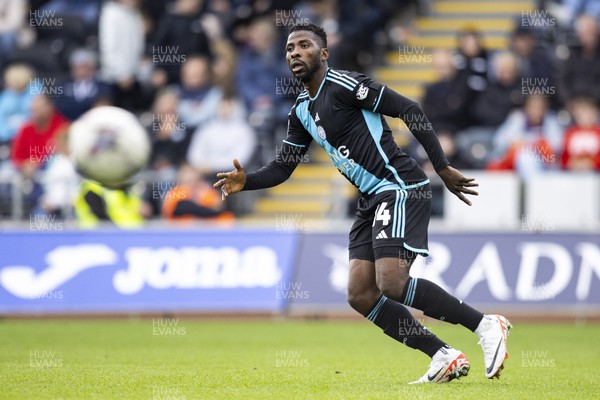 211023 - Swansea City v Leicester City - Sky Bet Championship - Kelechi Iheanacho of Leicester City in action