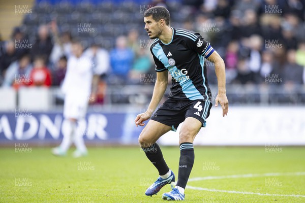 211023 - Swansea City v Leicester City - Sky Bet Championship - Conor Coady of Leicester City in action