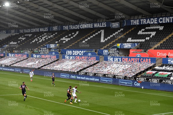 270620 - Swansea City v Luton - SkyBet Championship - A general view of the Liberty Stadium during play
