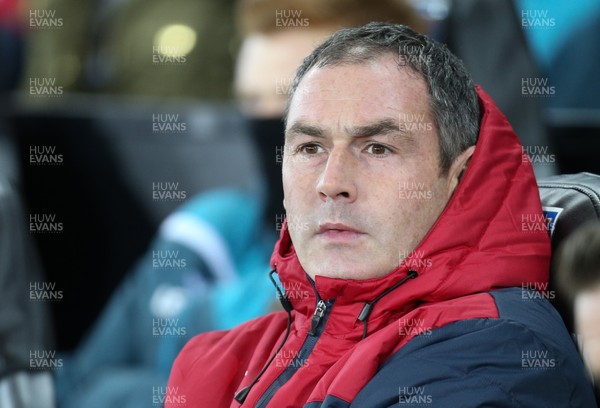 131217 - Swansea City v Manchester City, Premier League - Swansea City head coach Paul Clement at the start of the match