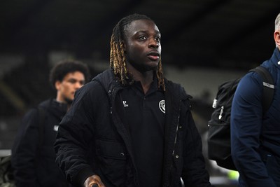 291025 - Swansea City v Manchester City - Carabao Cup Round 4 - Jeremy Doku of Manchester City arrives at the stadium