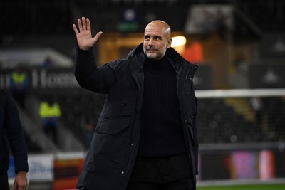 291025 - Swansea City v Manchester City - Carabao Cup Round 4 - Pep Guardiola, Manchester City Manager arrives at the stadium