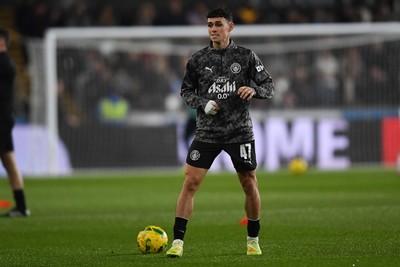 291025 - Swansea City v Manchester City - Carabao Cup Round 4 - Phil Foden of Manchester City