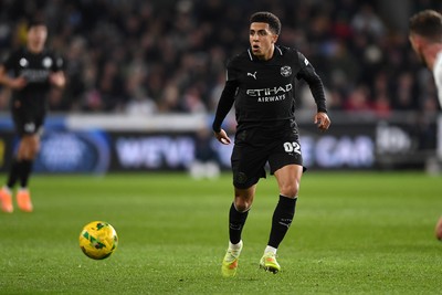 291025 - Swansea City v Manchester City - Carabao Cup Round 4 - Rico Lewis of Manchester City