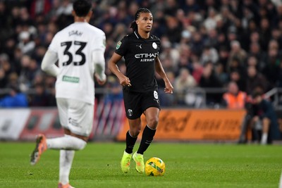 291025 - Swansea City v Manchester City - Carabao Cup Round 4 - Nathan Ake of Manchester City
