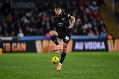 291025 - Swansea City v Manchester City - Carabao Cup Round 4 - Abdukodir Khusanov of Manchester City