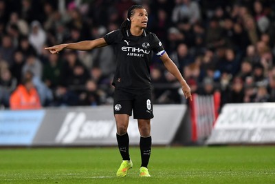 291025 - Swansea City v Manchester City - Carabao Cup Round 4 - Nathan Ake of Manchester City