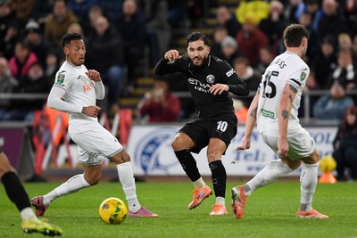 291025 - Swansea City v Manchester City - Carabao Cup Round 4 - Rayan Cherki of Manchester City