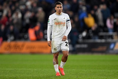 291025 - Swansea City v Manchester City - Carabao Cup Round 4 - Dejected Manuel Benson of Swansea City