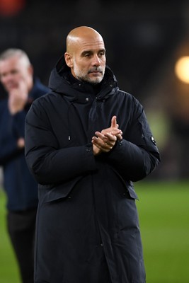 291025 - Swansea City v Manchester City - Carabao Cup Round 4 - Pep Guardiola, Manchester City Manager at full time