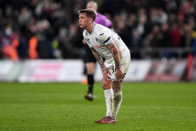 291025 - Swansea City v Manchester City - Carabao Cup Round 4 - Dejected Ethan Galbraith of Swansea City