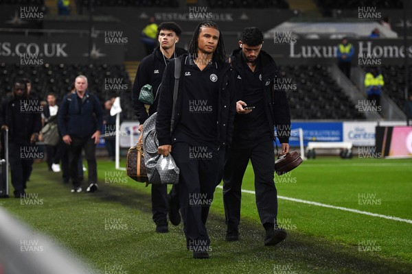 291025 - Swansea City v Manchester City - Carabao Cup Round 4 - Nathan Ake of Manchester City arrives at the stadium