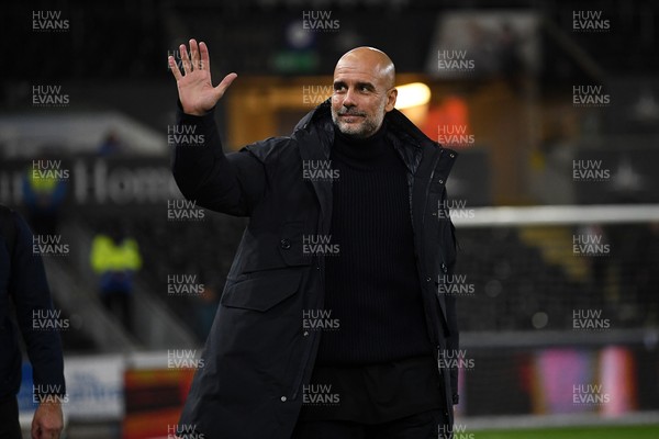 291025 - Swansea City v Manchester City - Carabao Cup Round 4 - Pep Guardiola, Manchester City Manager arrives at the stadium
