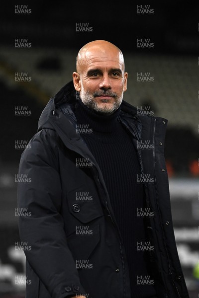 291025 - Swansea City v Manchester City - Carabao Cup Round 4 - Pep Guardiola, Manchester City Manager arrives at the stadium