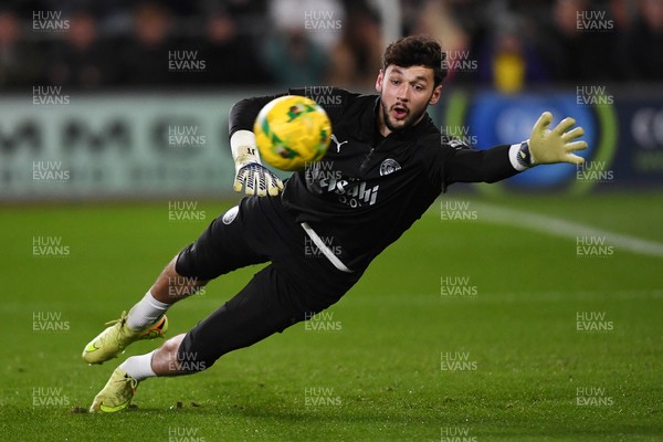 291025 - Swansea City v Manchester City - Carabao Cup Round 4 - James Trafford of Manchester City