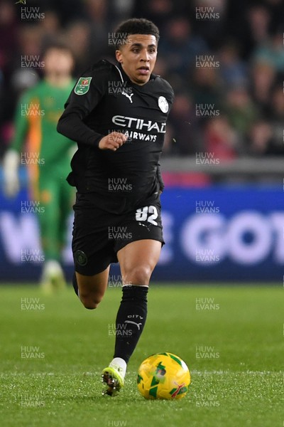 291025 - Swansea City v Manchester City - Carabao Cup Round 4 - Rico Lewis of Manchester City