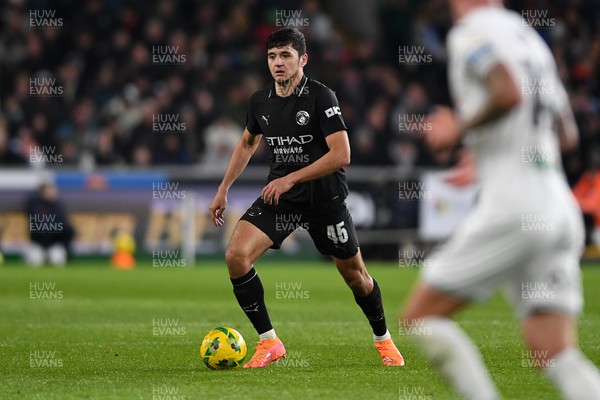 291025 - Swansea City v Manchester City - Carabao Cup Round 4 - Abdukodir Khusanov of Manchester City