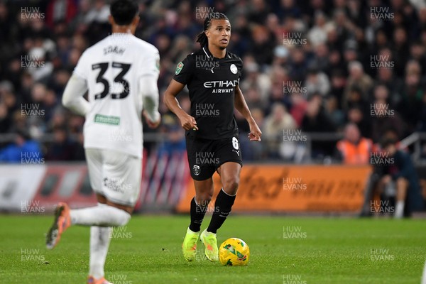 291025 - Swansea City v Manchester City - Carabao Cup Round 4 - Nathan Ake of Manchester City