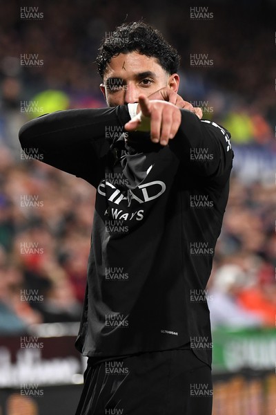 291025 - Swansea City v Manchester City - Carabao Cup Round 4 - Omar Marmoush of Manchester City celebrates scoring a goal
