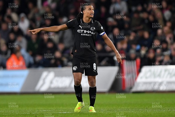 291025 - Swansea City v Manchester City - Carabao Cup Round 4 - Nathan Ake of Manchester City