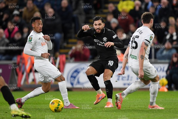291025 - Swansea City v Manchester City - Carabao Cup Round 4 - Rayan Cherki of Manchester City