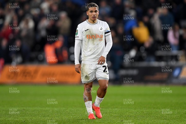 291025 - Swansea City v Manchester City - Carabao Cup Round 4 - Dejected Manuel Benson of Swansea City