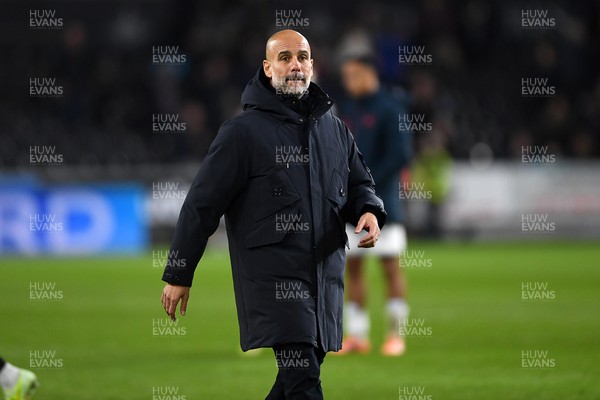 291025 - Swansea City v Manchester City - Carabao Cup Round 4 - Pep Guardiola, Manchester City Manager at full time