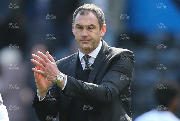 020417 - Swansea City v Middlesbrough, Premier League - Swansea City head coach Paul Clement at the end of the match