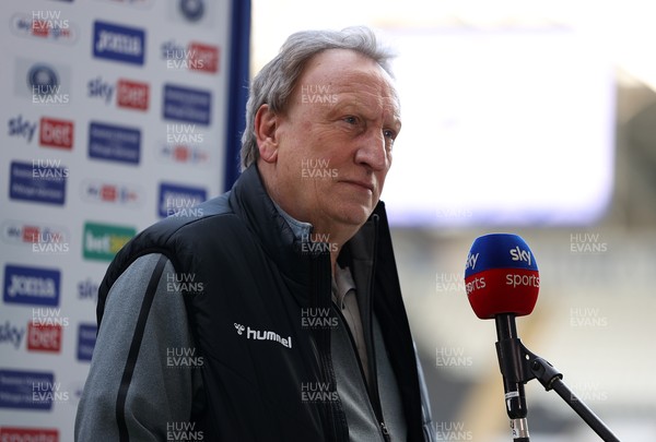 060321 - Swansea City v Middlesbrough - SkyBet Championship - Middlesbrough Manager Neil Warnock speaks to the media before the game