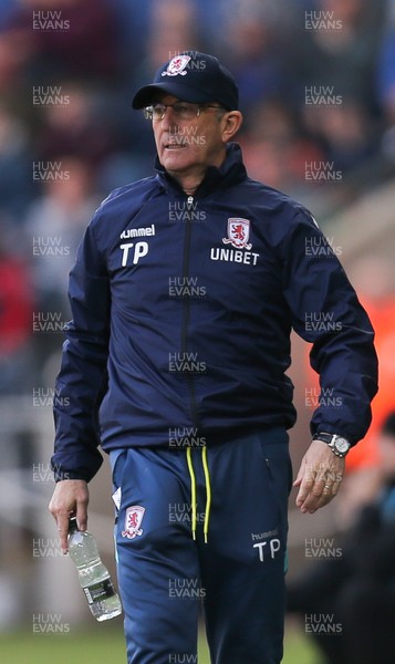 060419 - Swansea City v Middlesbrough, Premier League - Middlesbrough manager Tony Pulis during the match