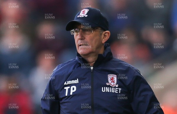 060419 - Swansea City v Middlesbrough, Premier League - Middlesbrough manager Tony Pulis during the match