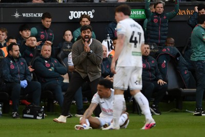 060426 - Swansea City v Middlesbrough - Sky Bet Championship - Vitor Matos, Swansea Head Coach reacts