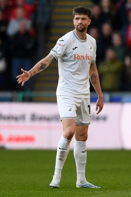 060426 - Swansea City v Middlesbrough - Sky Bet Championship - Cameron Burgess of Swansea City